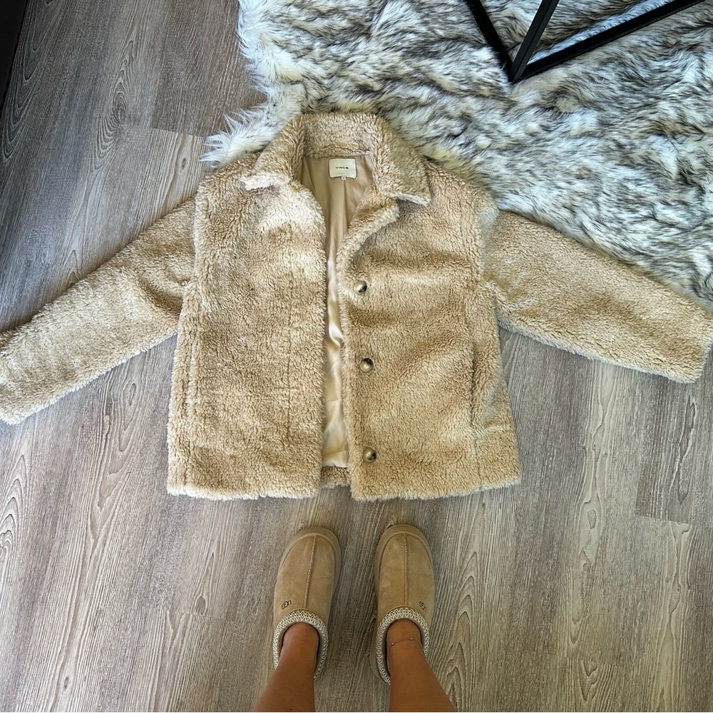 NWT - Vince Teddy Shearling Jacket - Picture 10 of 14